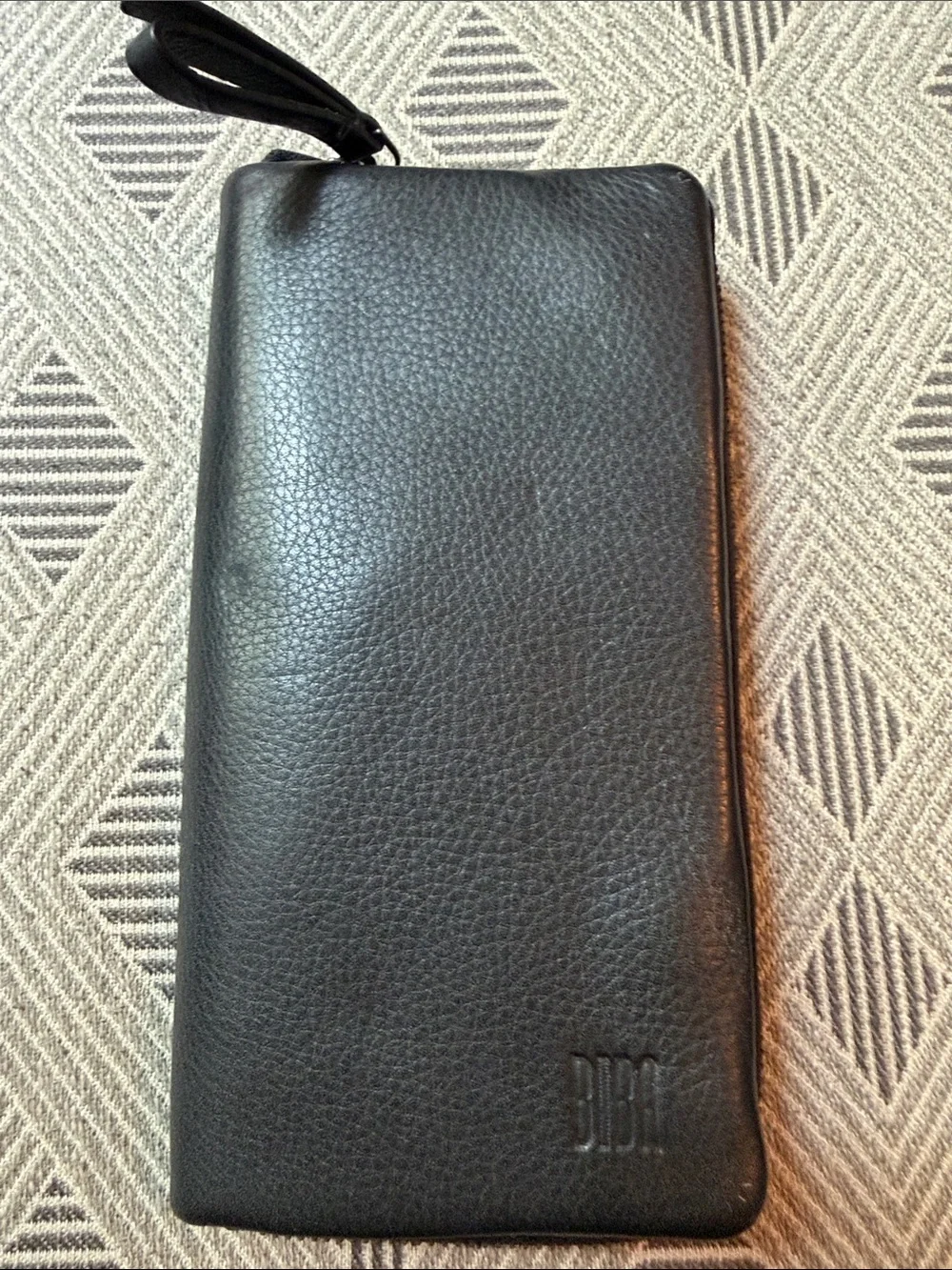 Biba Black Zip-Around Wristlet Wallet
